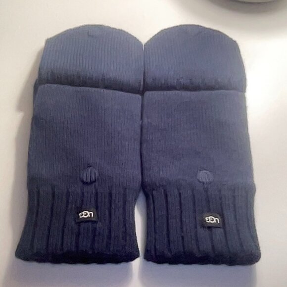 UGG Navy Blue Fingerless Gloves - Picture 3 of 8
